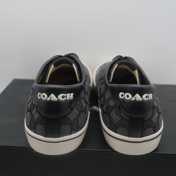 NEW Coach Women's 8.5 Citysole Skate Sneakers Shoes Charcoal Black Leather - Picture 5 of 14